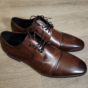 Kenneth Cole Reaction Oxford Dress Shoes (Brown / Size 11.5)